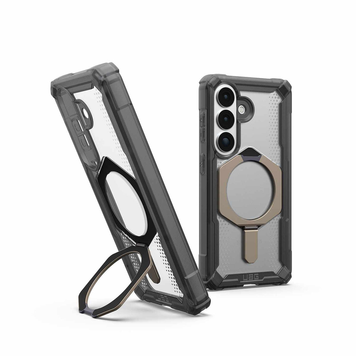 UAG Plasma XTE Rugged Kickstand Case w/Magnets Ash/Titanium for Samsung Galaxy S26