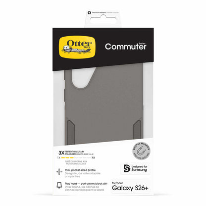 OtterBox Commuter — Étui avec aimants pour Samsung Galaxy S26+ — gris Comfor Samsungt