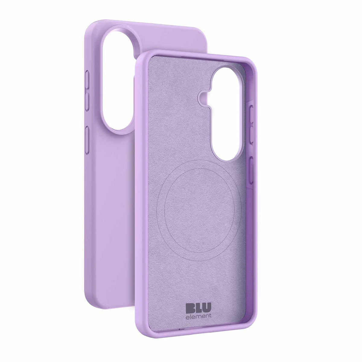 Blu Element — Étui en silicone MagSafe pour Samsung Galaxy S26 — lavande