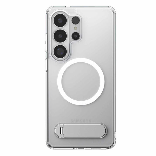 Spigen Slim Armor Essential S — Étui avec aimants pour Samsung Galaxy S26 Ultra — transparent blanc