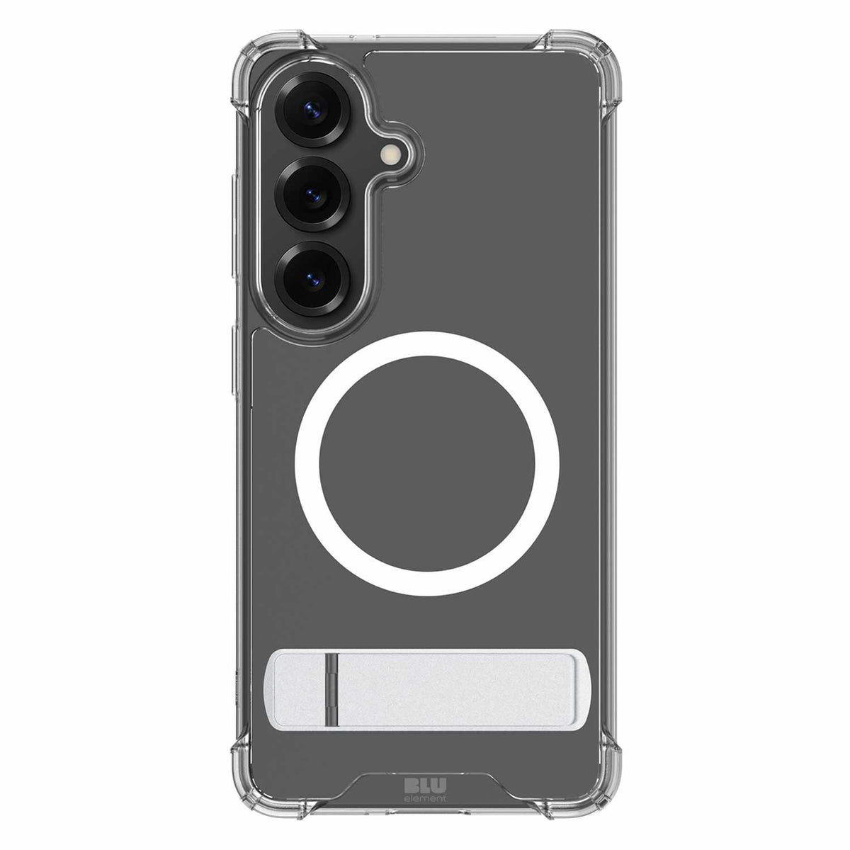 Blu Element Dropzone Rugged Kickstand Case w/Magnets Clear for Samsung Galaxy S26