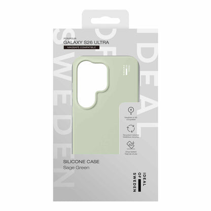 Ideal of Sweden — Étui en silicone avec aimants pour Samsung Galaxy S26 Ultra — Sage vert