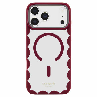 Kate Spade Scallop MagSafe Case Cherry Glaze for iPhone 18 Pro/17 Pro