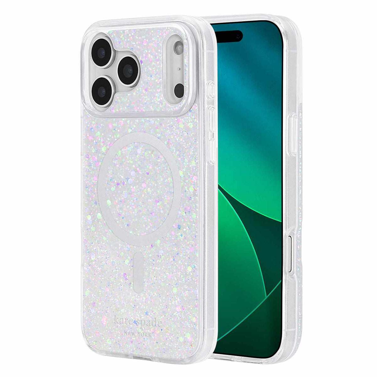 Kate Spade Protective MagSafe Case Chunky Glitter Iridescent for iPhone 18 Pro Max/17 Pro Max