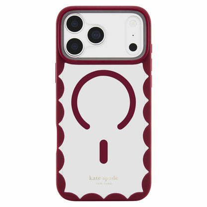 Kate Spade Scallop MagSafe Case Cherry Glaze for iPhone 18 Pro Max/17 Pro Max