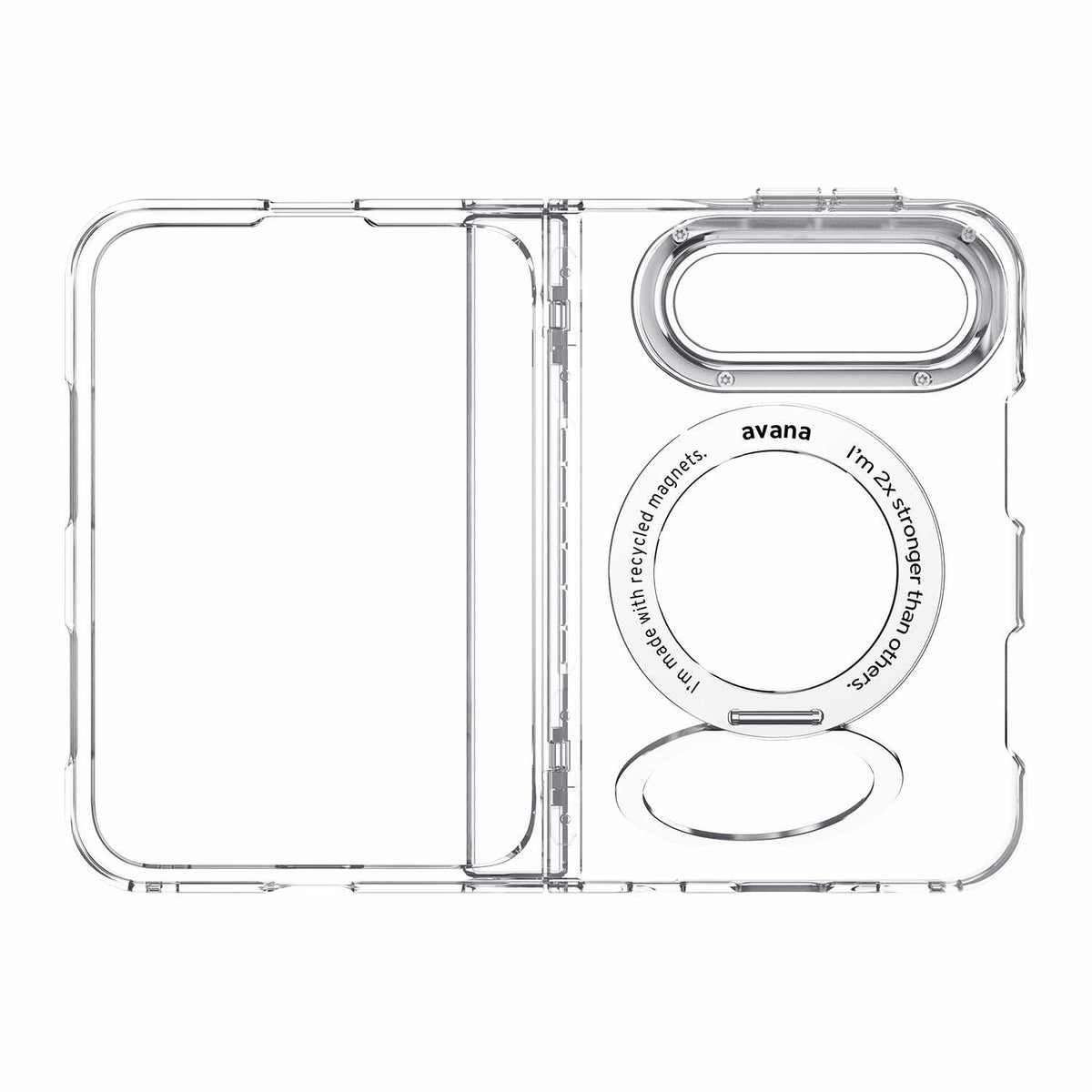 Avana Tootsie Support — Étui avec charnière MagSafe pour iPhone Duo — Ice