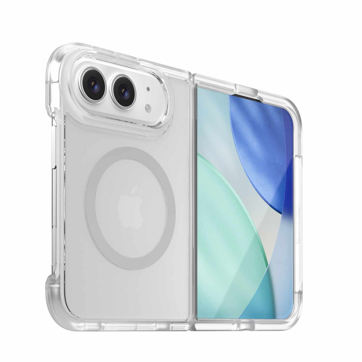 OtterBox Lumen — Étui transparent MagSafe pour iPhone Duo — transparent