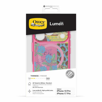 OtterBox Lumen Clear MagSafe Case Patchwork Petals for iPhone 18 Pro/17 Pro