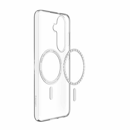 Spigen Crystal Flex MagFit transparent blanc pour Samsung Galaxy S26 FE