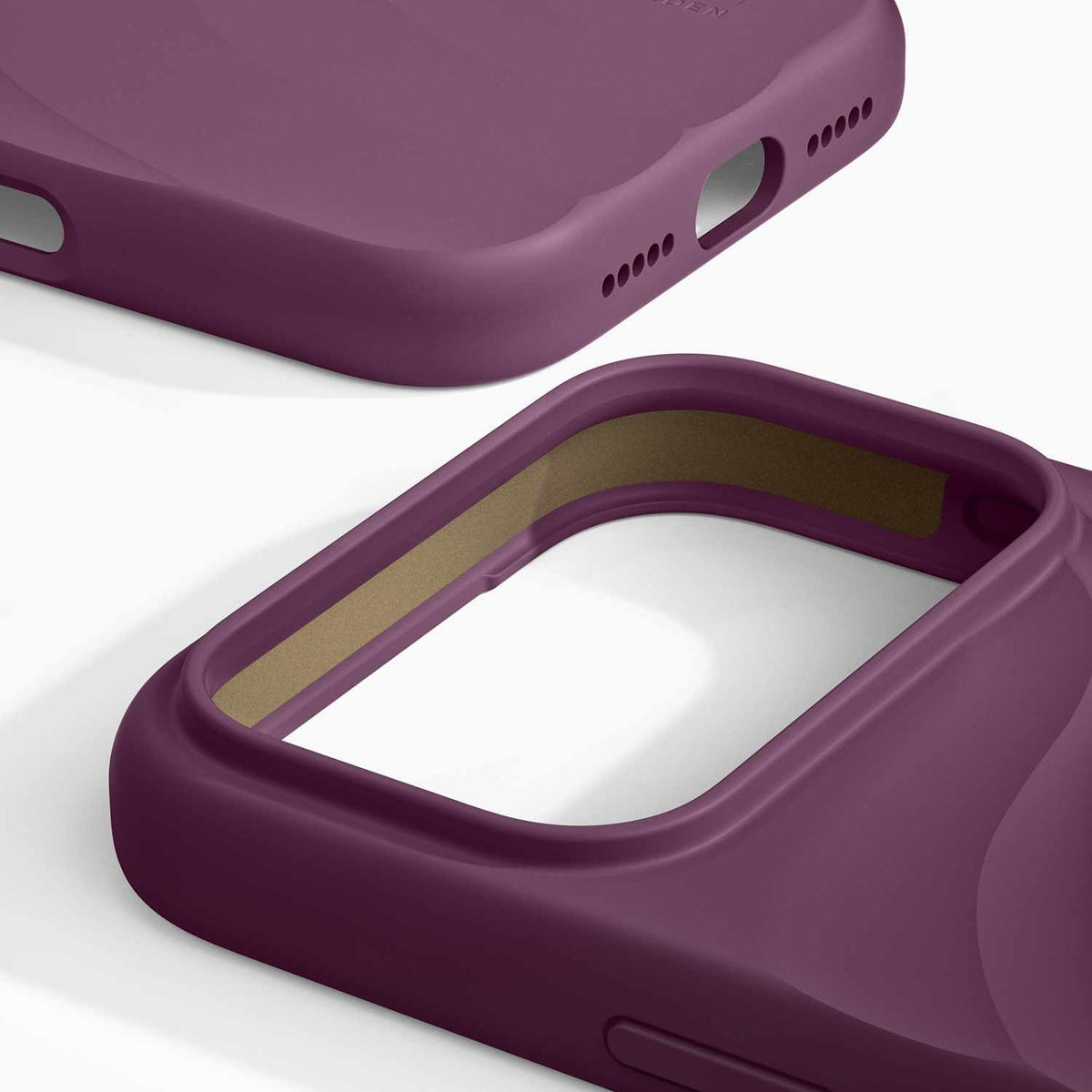 Ideal of Sweden souple Swirl — Étui MagSafe pour iPhone 18 Pro/17 Pro — Velvet prune