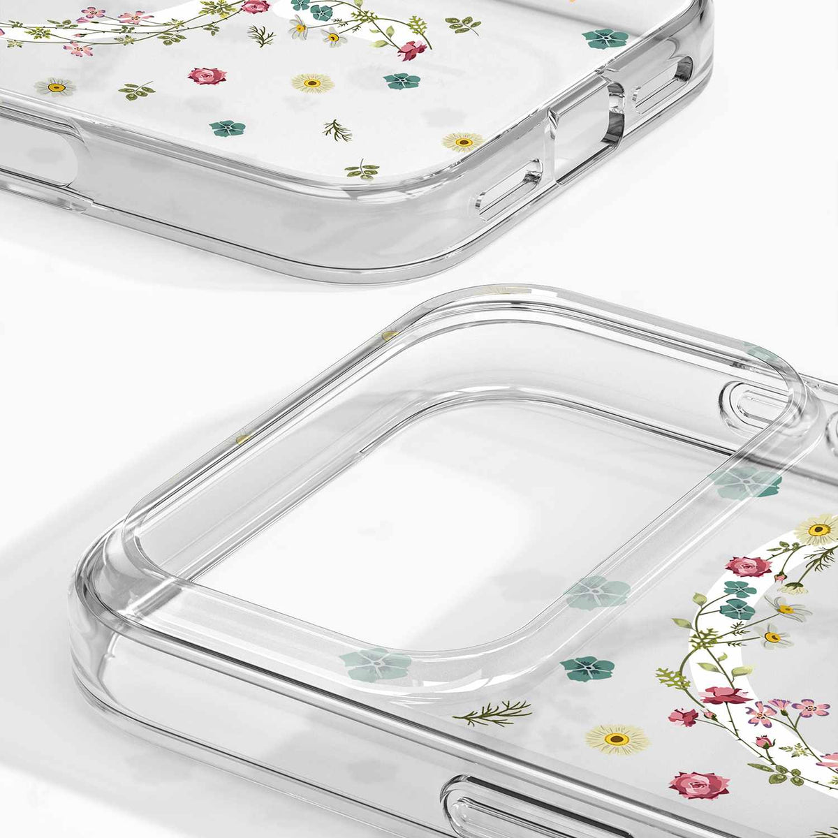 Ideal of Sweden — Étui transparent MagSafe pour iPhone 18 Pro/17 Pro — Petite Floral