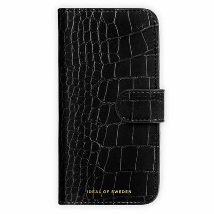 Ideal of Sweden Magnet Wallet MagSafe Case Black Croco for iPhone 18 Pro/17 Pro