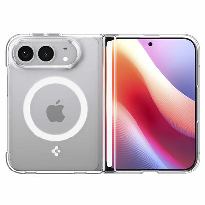 Spigen Crystal Hybrid Pro — Étui MagFit pour iPhone Duo — transparent blanc