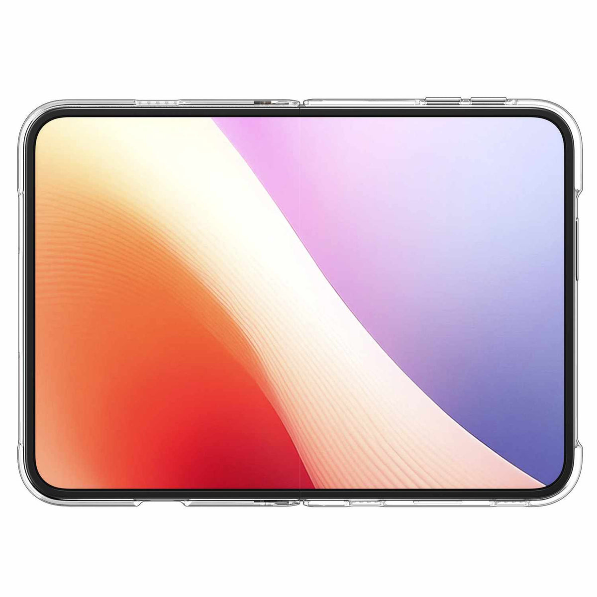Spigen Crystal Hybrid Pro — Étui MagFit pour iPhone Duo — transparent blanc