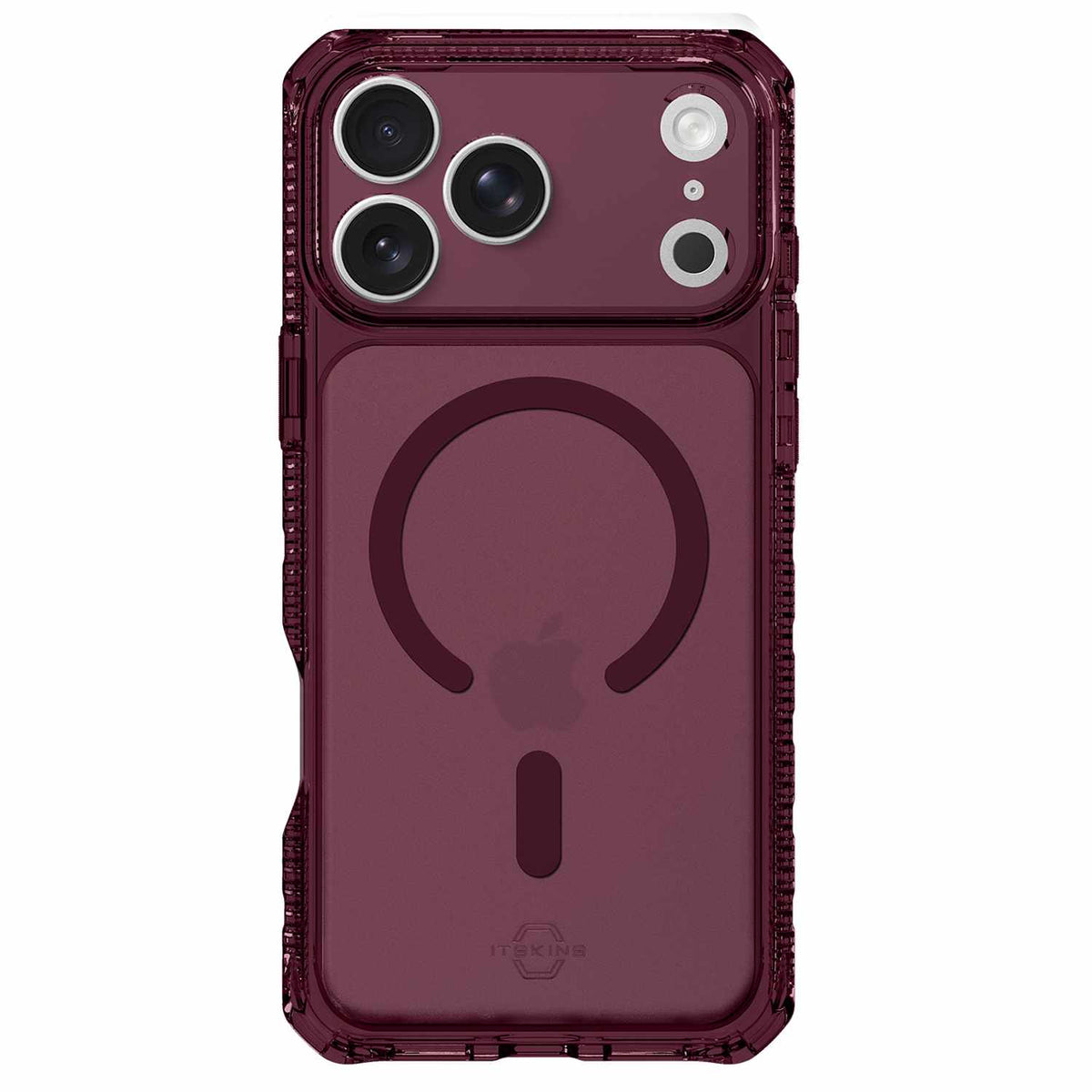 ITSKINS Hybrid_R Vapor — Étui MagSafe pour iPhone 18 Pro/17 Pro — prune