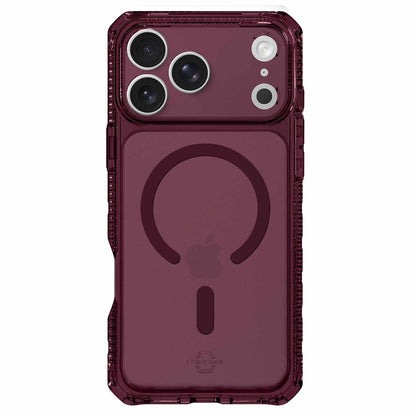 ITSKINS Hybrid_R Vapor — Étui MagSafe pour iPhone 18 Pro/17 Pro — prune