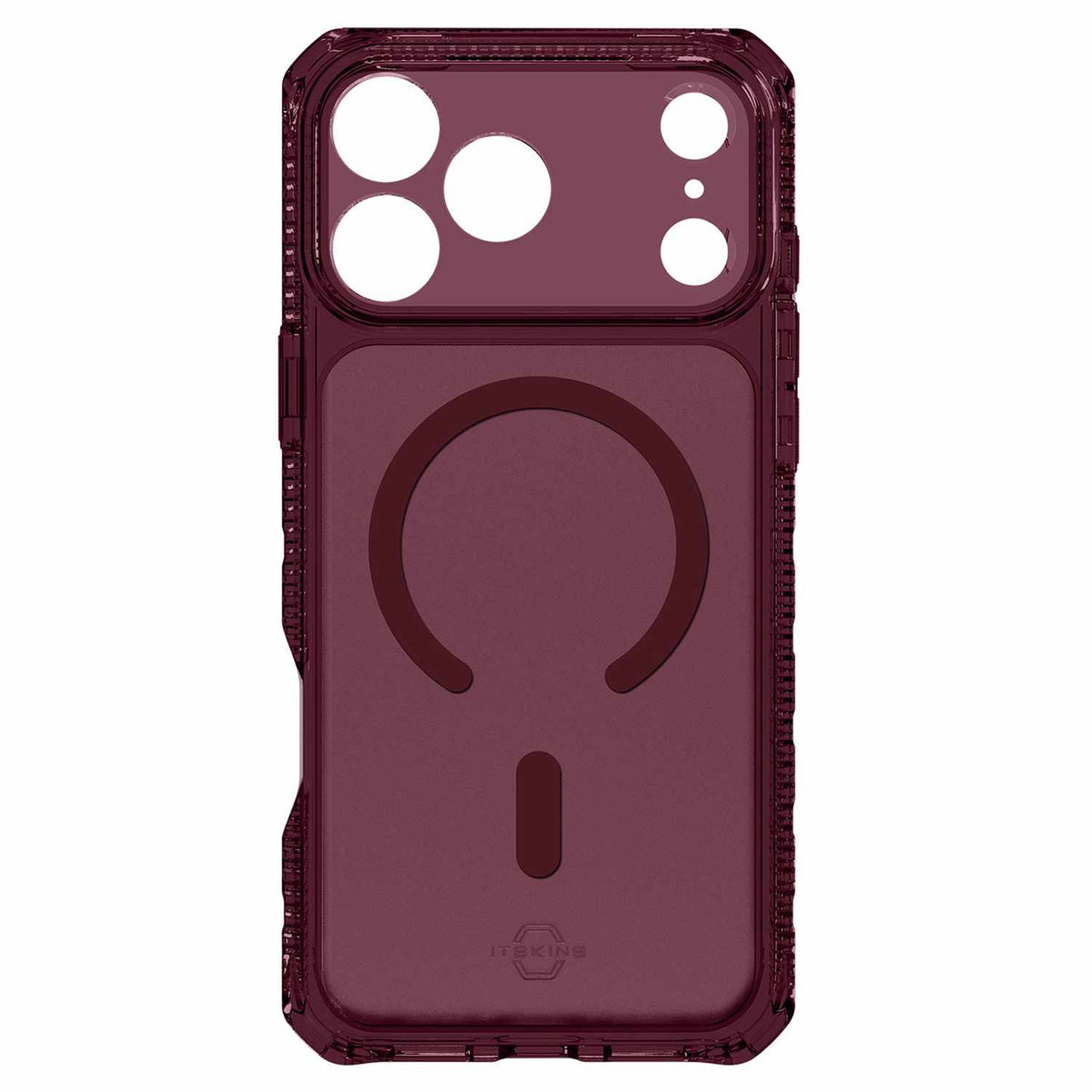 ITSKINS Hybrid_R Vapor — Étui MagSafe pour iPhone 18 Pro/17 Pro — prune