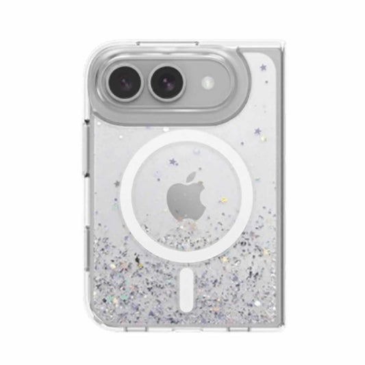 SwitchEasy Starfield M3D Glitter Protective Case Transparent for iPhone Duo