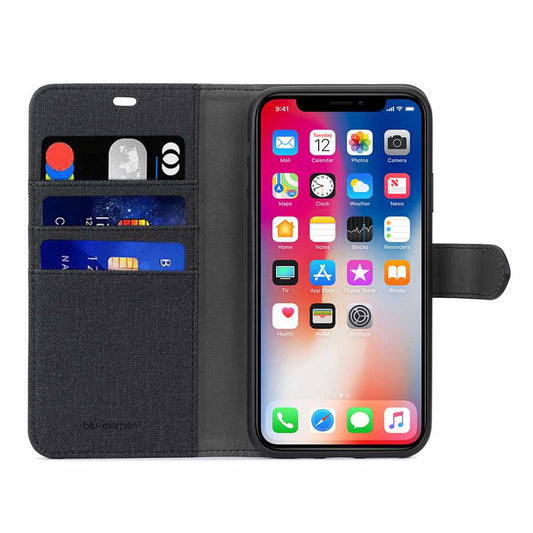 Blu Element Folio 2-in-1 Case Black/Black for iPhone 11/XR