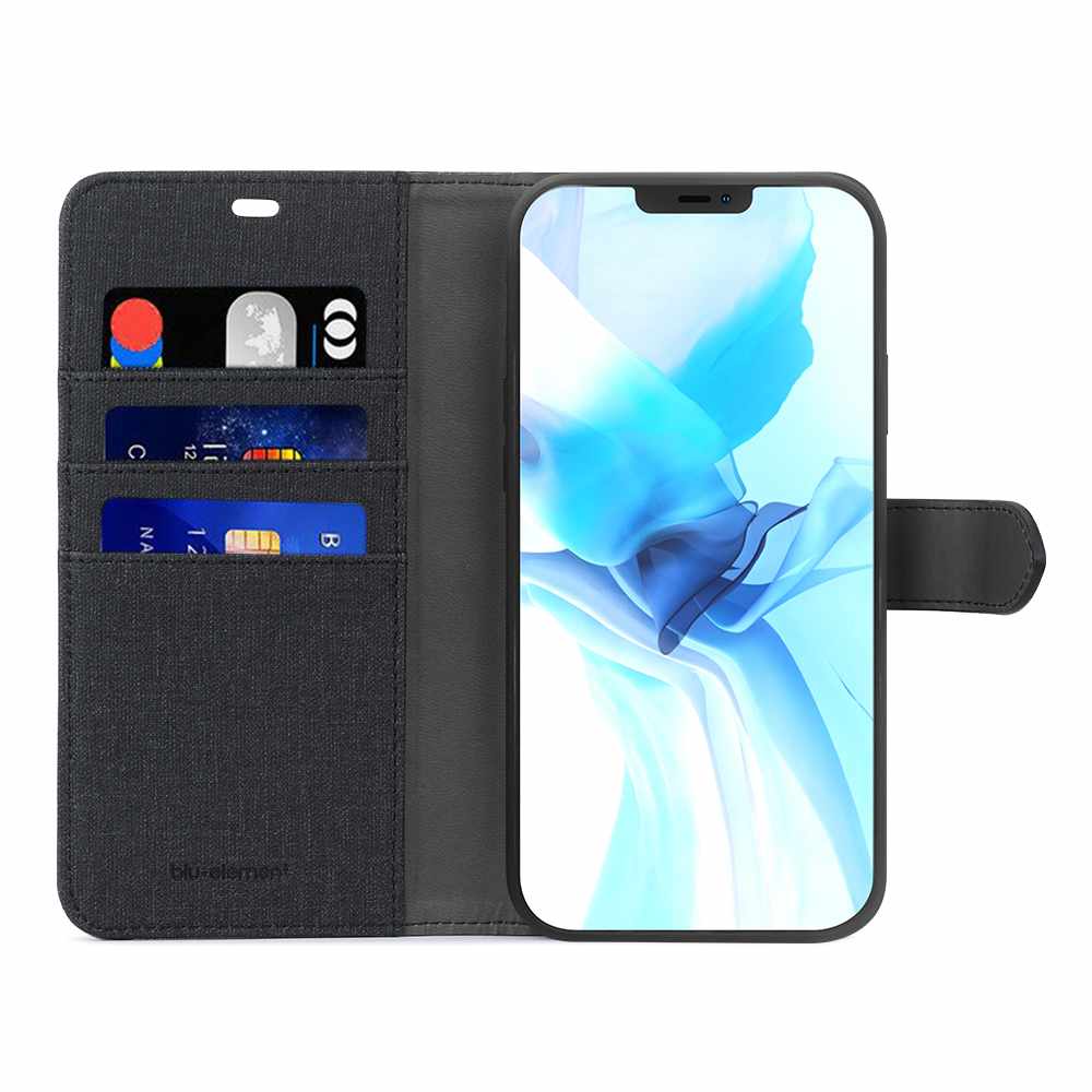 Blu Element Folio 2-in-1 Case Black/Black for iPhone 12/12 Pro