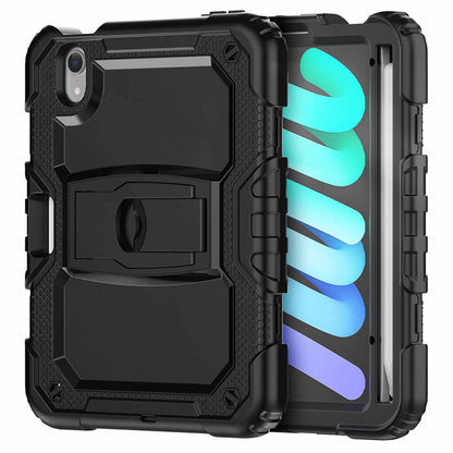 Emballage en vrac ultrarésistant — Étui avec support pour iPad Mini 7/Mini 6 — noir