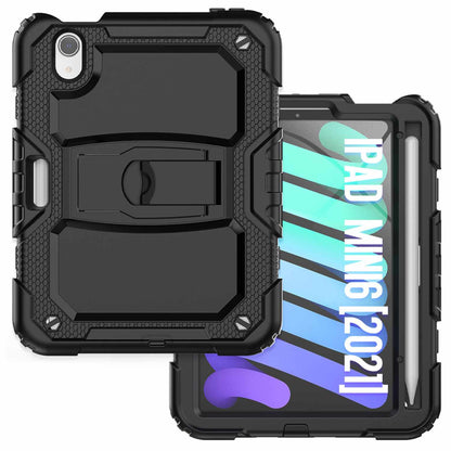Emballage en vrac ultrarésistant — Étui avec support pour iPad Mini 7/Mini 6 — noir