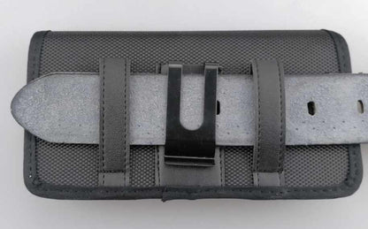 Bulk Packaging Nylon Case with Belt Loop Medium Size Black for Phones 5.2-5.5 inch