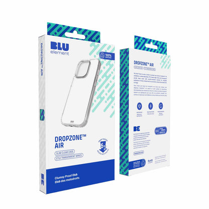 BEDZLIP15PLUS DropZone Air — Étui pour iPhone 15 Plus/14 Plus — transparent