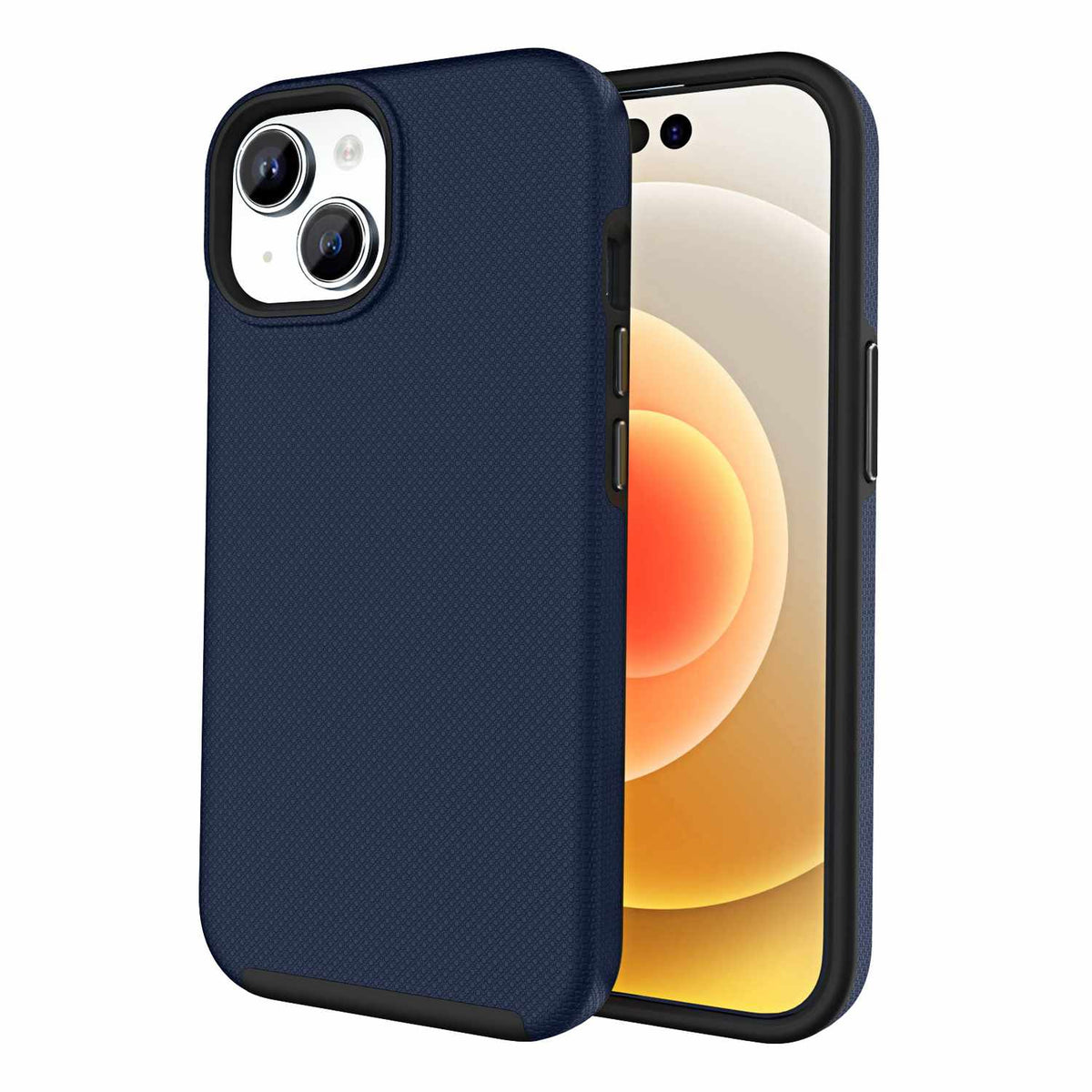BEA2XIP15N Armour — Étui robuste pour iPhone 16e/15/14/13 — bleu marine