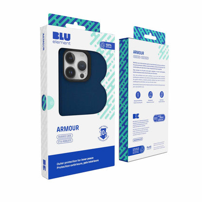 BEA2XIP15PRON Armour — Étui robuste pour iPhone 15 Pro — bleu marine