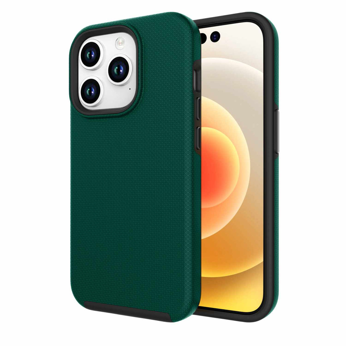 BE2XIP15PROG Armour — Étui robuste pour iPhone 15 Pro — vert