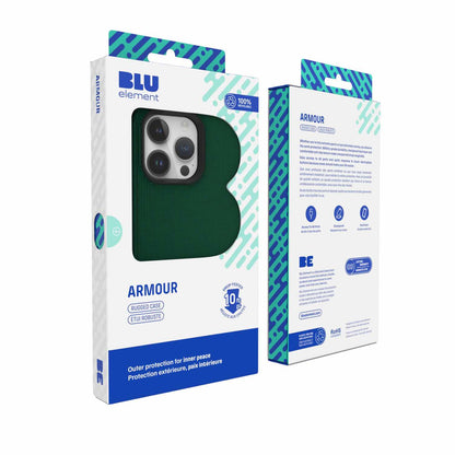 BE2XIP15PROG Armour — Étui robuste pour iPhone 15 Pro — vert