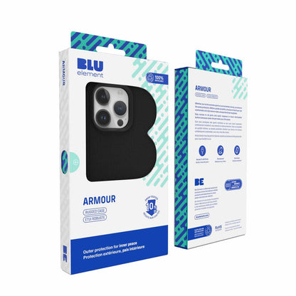 BEA2XWMSIP15PRO Armour — Étui robuste MagSafe pour iPhone 15 Pro — noir