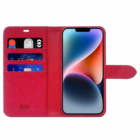 Blu Element Folio 2-in-1 Case Dark Red for iPhone 17e/16e/15/14/13