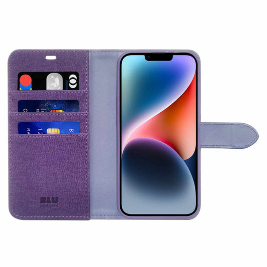 Blu Element Folio 2-in-1 Case Purple Haze for iPhone 16e/15/14/13