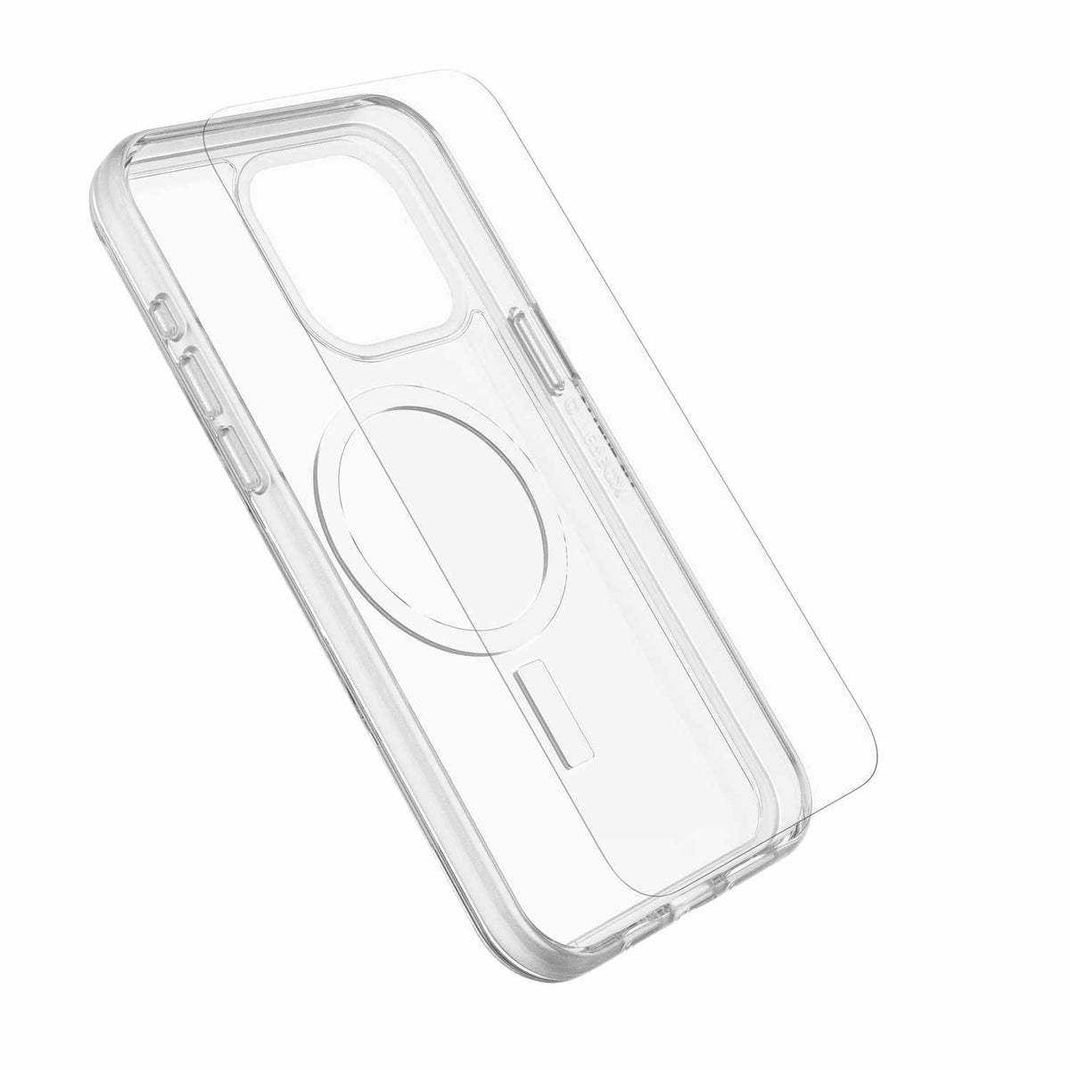 OtterBox Protection+Power Kit (Symmetry Clear MagSafe + Wall Charger 30W White) for iPhone 15 Pro Max