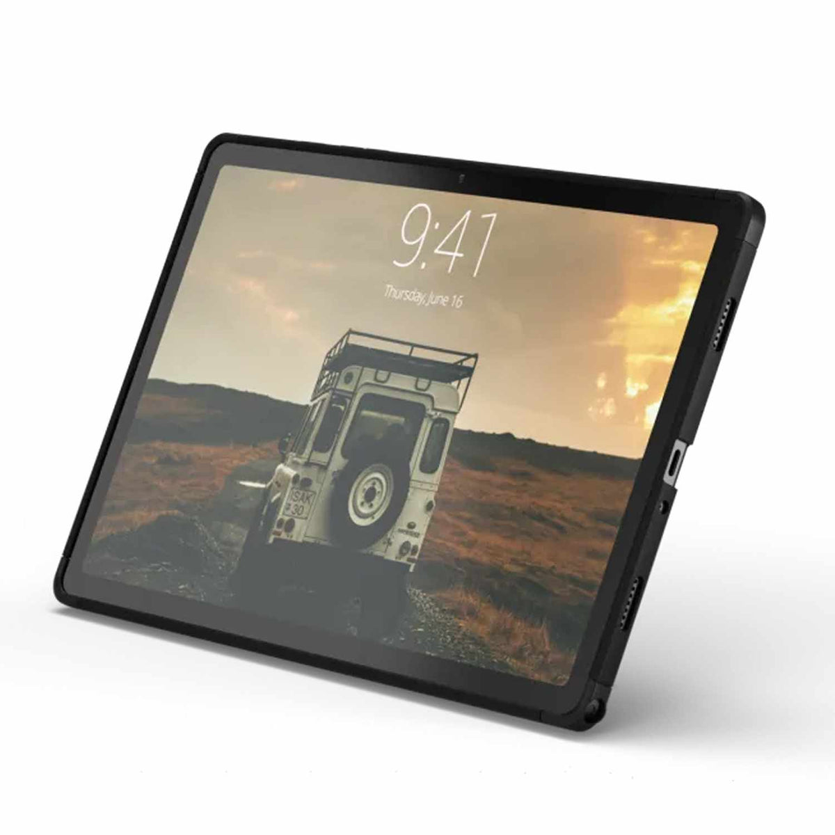 UAG Scout — Étui robuste avec support pour Samsung Galaxy Tab A9+ — noir