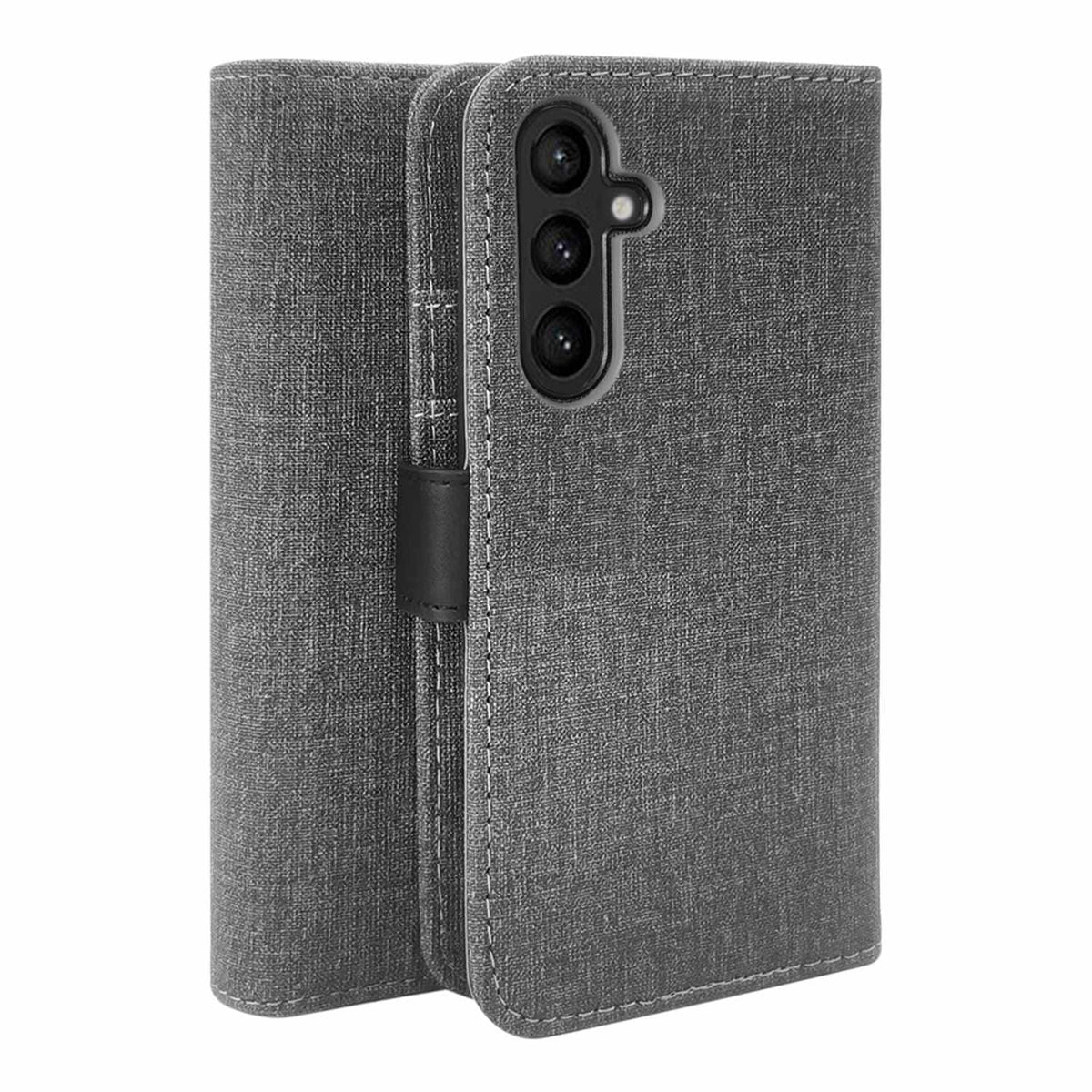 BEFGA35GB — Étui folio 2-en-1 pour Galaxy A35 5G gris/noir