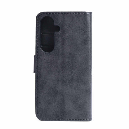 BEWFS24B Faux — Étui en cuir folio pour Galaxy S24 — avec TPU Gelskin noir