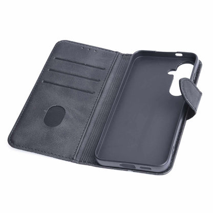 BEWFS24B Faux — Étui en cuir folio pour Galaxy S24 — avec TPU Gelskin noir