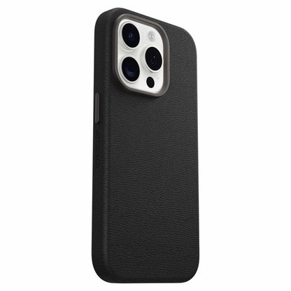 7795569 Symmetry Cactus — Étui en cuir MagSafe pour iPhone 15 Pro Noir — Ash