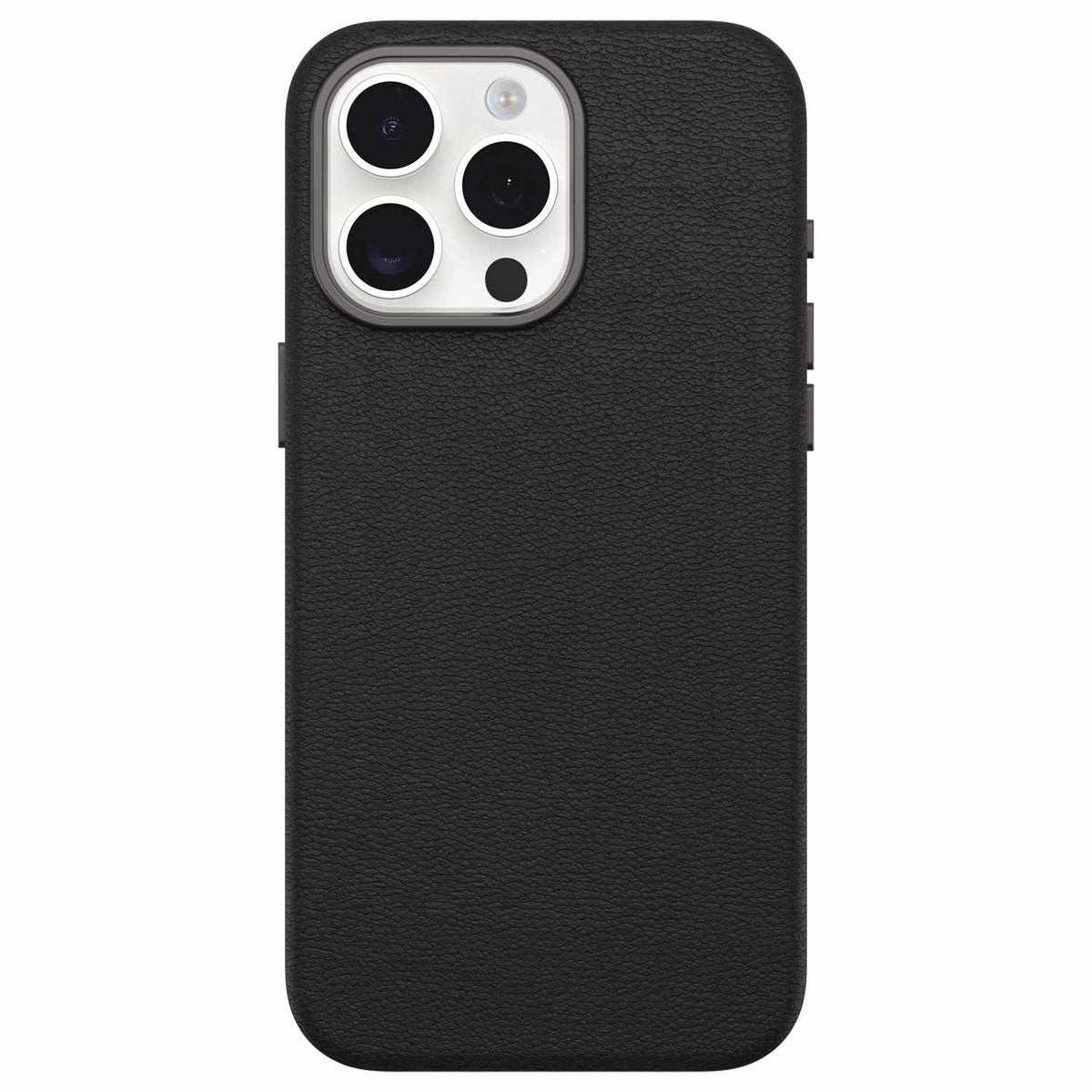 7795573 Symmetry Cactus — Étui en cuir MagSafe pour iPhone 15 Pro Max Noir — Ash