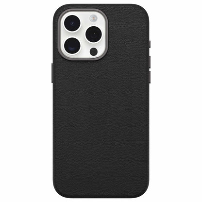 7795573 Symmetry Cactus — Étui en cuir MagSafe pour iPhone 15 Pro Max Noir — Ash