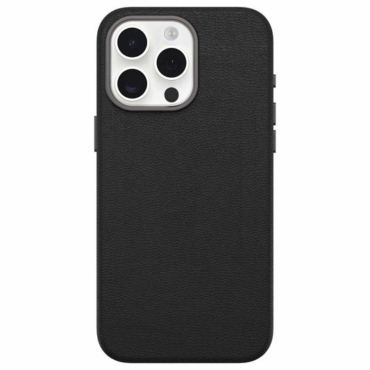 7795573 Symmetry Cactus — Étui en cuir MagSafe pour iPhone 15 Pro Max Noir — Ash