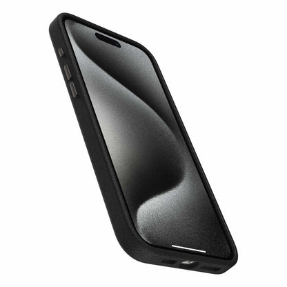 7795573 Symmetry Cactus — Étui en cuir MagSafe pour iPhone 15 Pro Max Noir — Ash