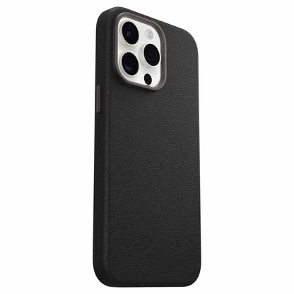 7795573 Symmetry Cactus — Étui en cuir MagSafe pour iPhone 15 Pro Max Noir — Ash