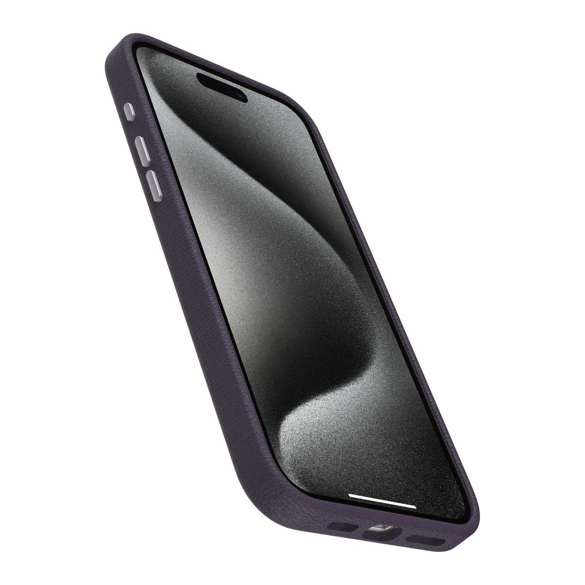 7795576 Symmetry Cactus Leather MagSafe Case iPhone 15 Pro Max Plum Luxe