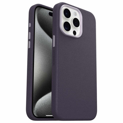 7795576 Symmetry Cactus Leather MagSafe Case iPhone 15 Pro Max Plum Luxe