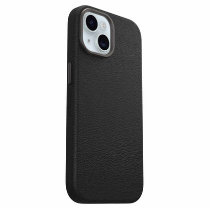 7795561 Symmetry Cactus — Étui en cuir pour iPhone 15 Noir — Ash