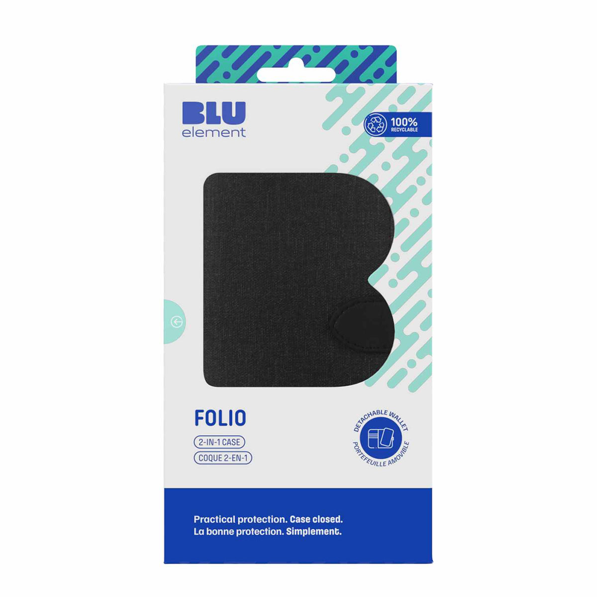 BE21FGPRO9XL — Étui folio 2-en-1 pour Pixel 9 Pro XL — noir